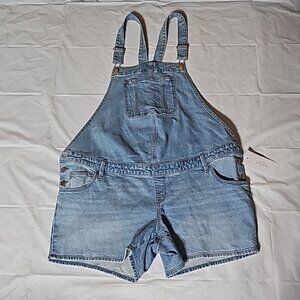 Isabel Maternity Size 14 Jean Shortall (shorts) Adjustable Back Waist Blue New